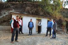 विद्यालयमा सौचालय निर्माणको योजना अवलोकन